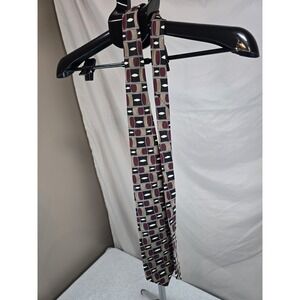 Adolfo Mens Formal Necktie Silk Burgundy Neck Tie